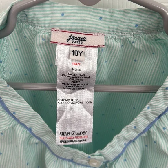 Jacadi Paris Girls Polka Dot Blouse - Picture 2 of 7